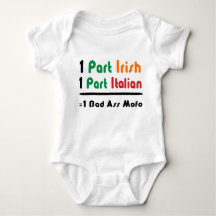 Iers Italiaans Funny Organic Baby Shirt