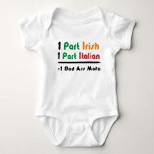 Iers Italiaans Grappig Biologisch Baby T-Shirt