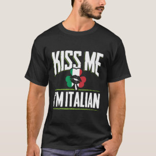 Iers Italiaans Kiss Me In Italiaans T-shirt