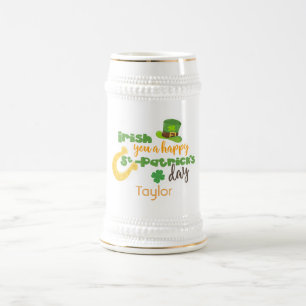 Iers je een gelukkige St Patricks Day Bierpul