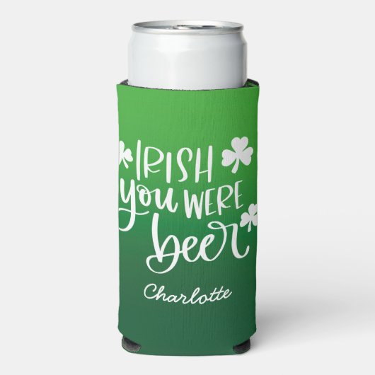 Iers je was een biergradiënt St. Patrick's Day (Seltzer Voorkant)