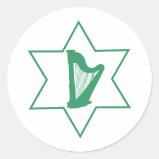 Iers & Joods Ronde Sticker