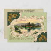  Iers Kasteel St. Patrick's Day Briefkaart (Voorkant / Achterkant)