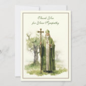Iers katholiek medeleven bedankkaart (Voorkant)