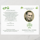 Iers katholiek rouwprogramma, herdenking (papier) flyer (Voorkant)