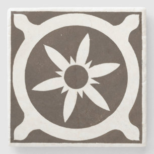 Iers Keltisch Art Design Black Star Stenen Onderzetter