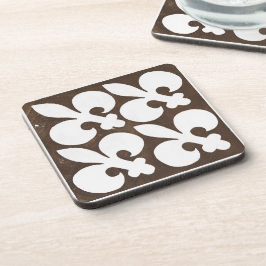 Iers Keltisch Kunstontwerp zwart Drankjes Onderzetter (Linkerzijde)