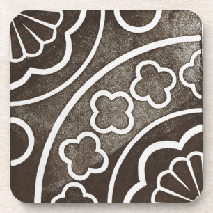  Iers Keltisch Kunstontwerp zwart Drankjes Onderzetter