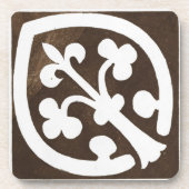  Iers Keltisch Kunstontwerp zwart Onderzetter (Voorkant)