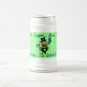 Iers Keltische Leprechaun Drink Stein Bierpul