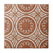 Iers keramisch kunstontwerp rood Tegeltje (Voorkant)