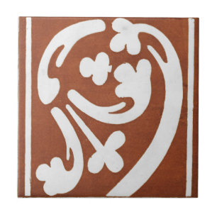 Iers keramisch kunstontwerp rood Tegeltje