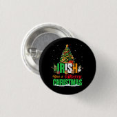 Iers kerstkerstkerstkerstkerstkerstkerstfeest Chri Ronde Button 3,2 Cm (Voorkant /achterkant)
