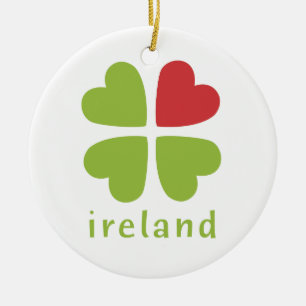 Iers kerstvakantieverval keramisch ornament