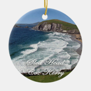 Iers kerstversiering, Slapkop, Ring Kerry Keramisch Ornament