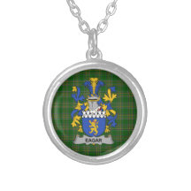Iers Ketting Eagar Wapen Familie Crest