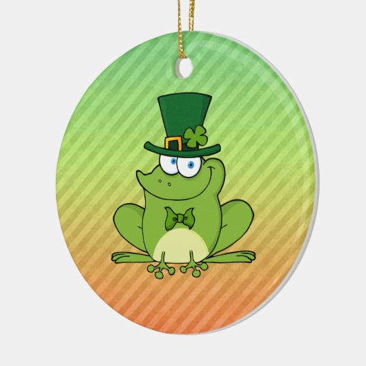 Iers kikkerontwerp keramisch ornament (Links)