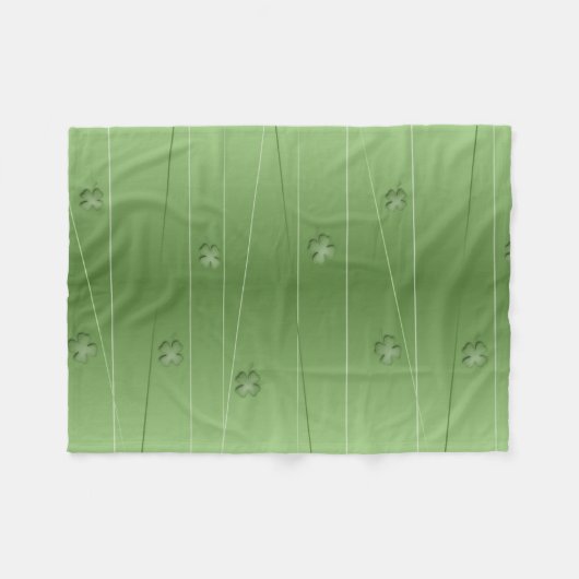 Iers klaverontwerp fleece deken (Voorkant (Horizontaal))
