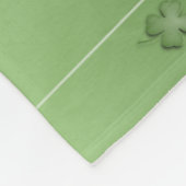 Iers klaverontwerp fleece deken (Hoek)