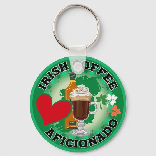 Iers koffieliefhebber. sleutelhanger (Voorkant)