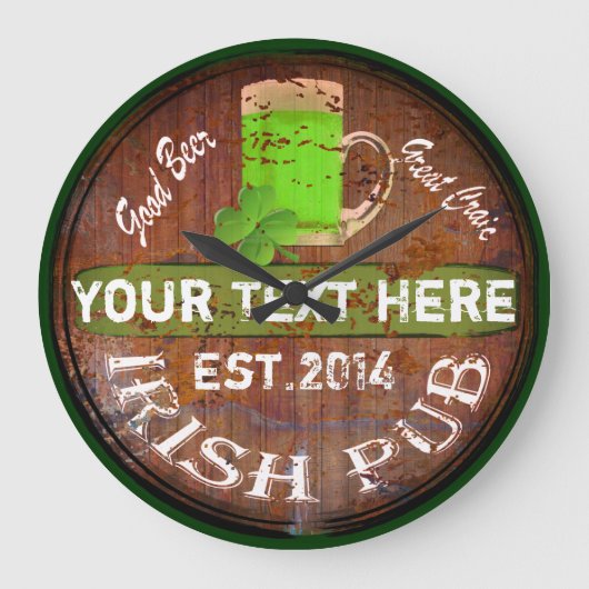 Iers kroonbord grote klok (Voorkant)