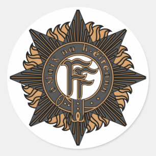 Iers leger ronde sticker