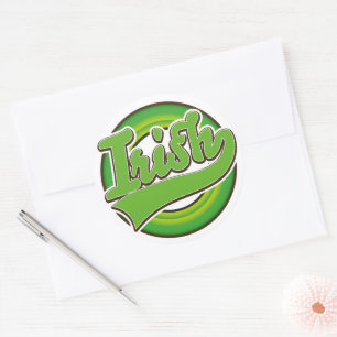 Iers logo. ronde sticker
