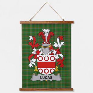 Iers Lucas of Luke Wapen Familiewapen Hangend Wandkleed