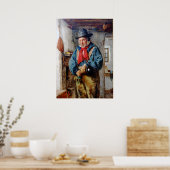 Iers Man zet whisky in de fles Poster (Keuken)