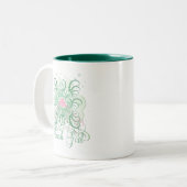 Iers meisje 2 tweekleurige koffiemok (Voorkant links)