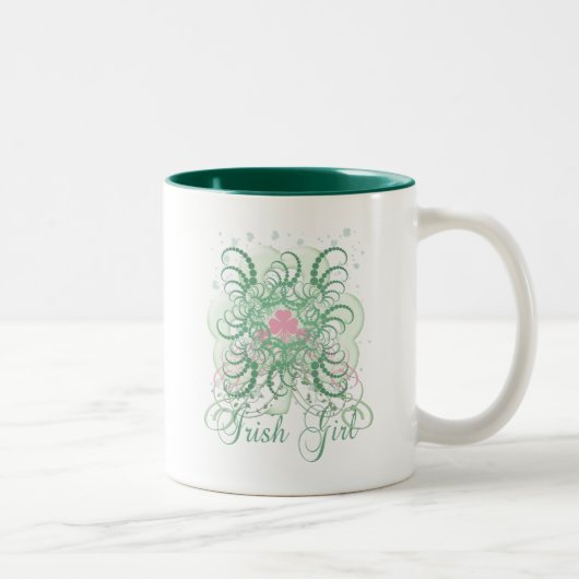 Iers meisje 2 tweekleurige koffiemok (Rechts)