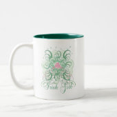 Iers meisje 2 tweekleurige koffiemok (Links)