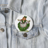  Iers meisje Ronde Button 7,6 Cm (In situ)