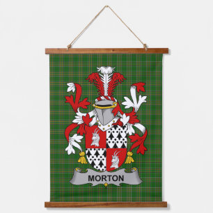 Iers Morton Wapen Familie Crest Hangend Wandkleed