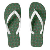 Iers Nationaal Tartan Teenslippers (Voetbed)