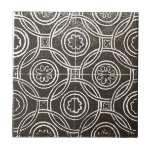 Iers ontwerp voor keramische kunst zwart Tegeltje