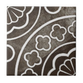 Iers ontwerp voor keramische kunst zwart Tegeltje (Voorkant)