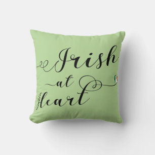 Iers op het hart Throw Cushion Kussen