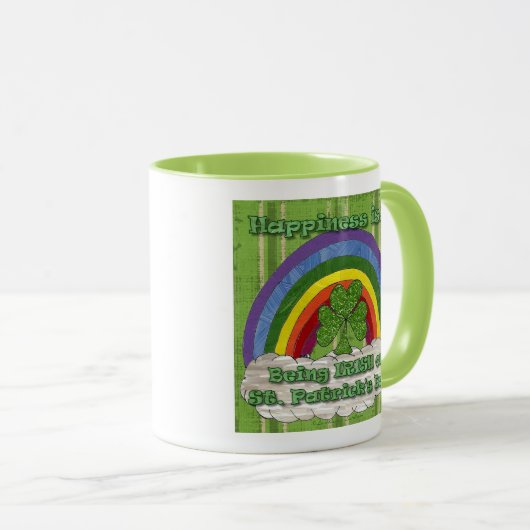Iers op St Patrick's Day Coffee Mok (Voorkant rechts)