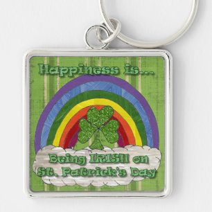 Iers op St Patrick's Day Sleutelhanger