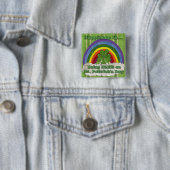 Iers op St Patrick's Day Vierkante Button 5,1 Cm (In situ)