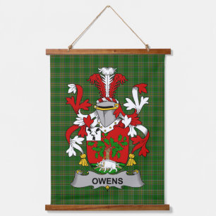 Iers Owens Wapen Familie Crest Hangend Wandkleed