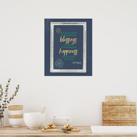 Iers Poster van de Blessing (Keuken)