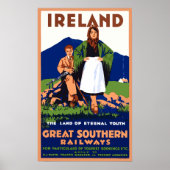  Iers reisposter Poster (Voorkant)