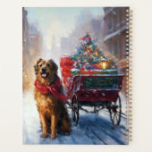 Iers Setter Kerstmis Feestelijk Seizoen Planner (Achterkant)