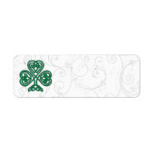 IERS SHAMROCK SYMBOOL ADRESETIKETTEN ETIKET (Voorkant)