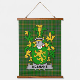 Iers Shane of McShane Wapen Familiewapen Hangend Wandkleed