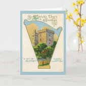 Iers St Patrick's Day Blarney Castle Kaart (Gele Bloem)