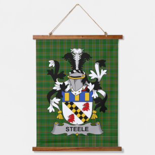 Iers Steele Wapen Familie Crest Hangend Wandkleed