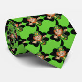 Iers Stropdas Leprechaun (Opgerold)